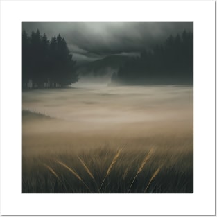 Mist rolling in over the moors Posters and Art